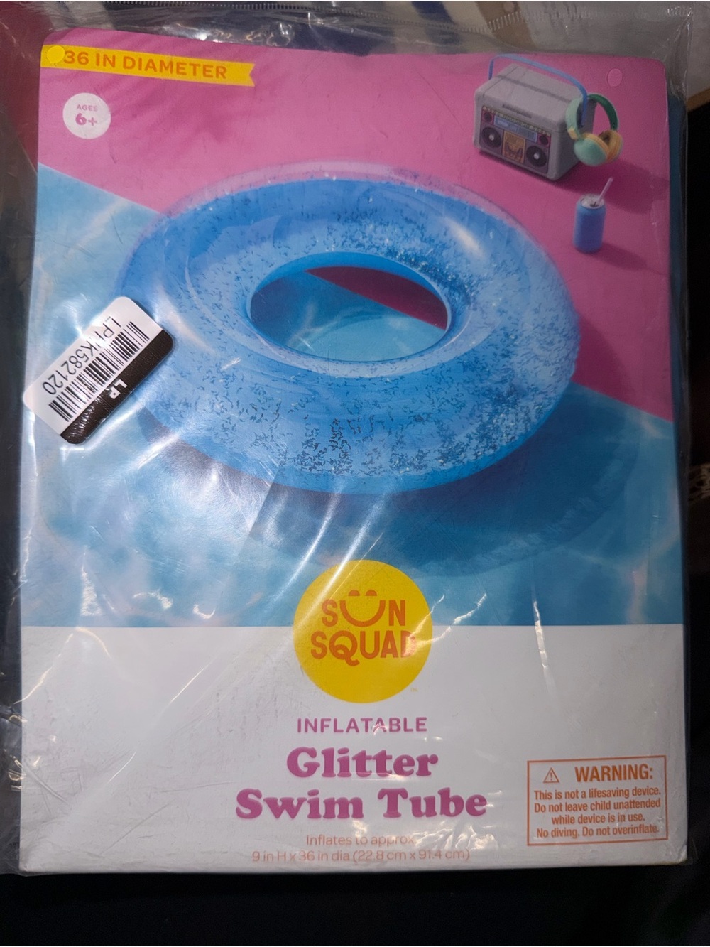 Glitter Swim Tube - Blue